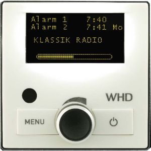 WHD DAB+ inbouw radio, zilver DAB+ UP-Ra w.55x55mm voorpaneel 113015080010100 (113015080010100) (DAB+, FM, Bluetooth, WiFi), Radio, Zilver