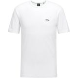 Boss Tee Curved T-shirt Met Korte Mouwen
