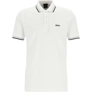 Boss - Paddy - Korte Mouw Poloshirt - Blauw - Katoen