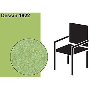 Best Selection-Line stoelkussen Nederleuning, v. dessins, katoen/polyester, 100x50x7cm 1822 - lichtgroen
