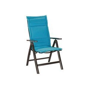 Best Soft-Line stoelkussen met hoge rugleuning, v. dessins, polyester/katoen, 120 x 50 x 4 cm 1824 - lichtblauw