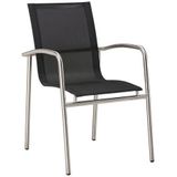 BEST Khartum stoel, zilver/zwart