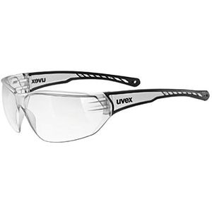 uvex sportstyle 204 - sportbril voor dames en heren - gespiegeld - drukvrij draagcomfort & perfecte pasvorm - clear/clear - one size