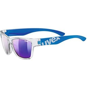 uvex sportstyle 508 - zonnebril voor kinderen - gespiegeld - incl. hoofdband - clear blue/blue - one size