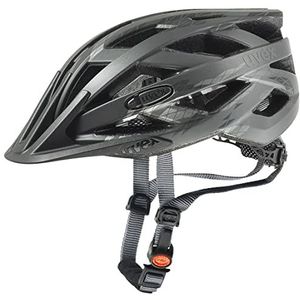 uvex i-vo cc - lichte allround helm voor dames en heren - individueel verstelbare pasvorm - uitbreidbaar met LED-verlichting - black-smoke matt - 52-57 cm