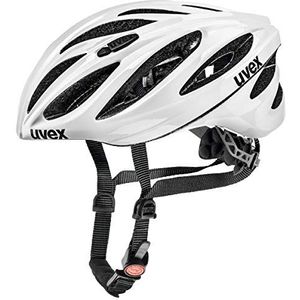 uvex Boss Race - Veilige performance-helm voor mannen en vrouwen - individuele maatinstelling - geoptimaliseerde ventilatie - wit - 52-56 cm