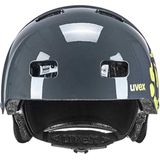 uvex Kid 3 Kinder-Fahrradhelm (55-58 cm, 11 dirtbike grey/lime)