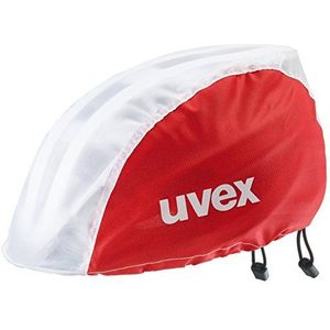 uvex Unisex - Rain Cap Bike accessoires voor volwassenen, rood wit S/M
