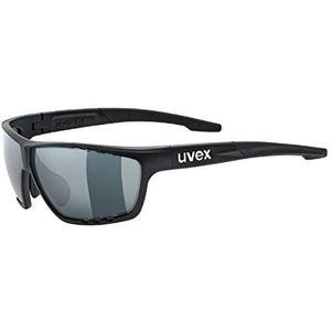 uvex Sportstyle 706 CV Fietsbril Black Mat / Silver - Unisex - maat UNI