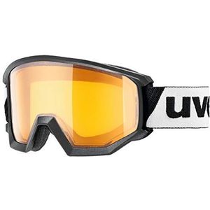 uvex Athletic LGL, uniseks, volwassenen, zwart (zwart/lasergold Lite-Clear), eenheidsmaat