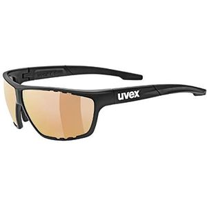 Uvex S5320362206 Uniseks bril voor volwassenen, mat zwart, limiror, rood, 1-3