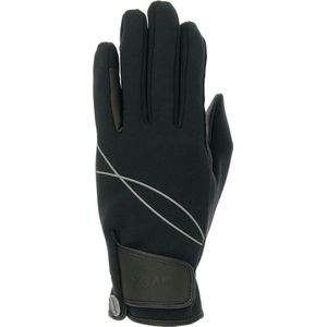 uvex crx700 - elastische rijhandschoenen voor dames en heren - slijtvast - uitstekende grip - black - 6.5
