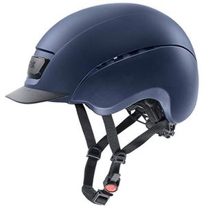 uvex elexxion - robuuste rijhelm voor dames en heren - individueel passysteem - optimale ventilatie - blue matt-blue matt - 59 cm