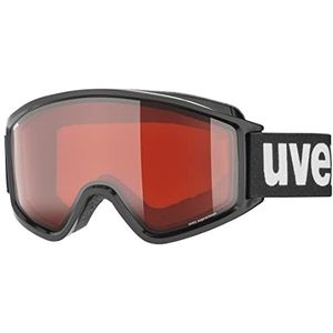 uvex g.gl 3000 LGL, skibril voor volwassenen, uniseks, zwart/lasergoud lite-roze, één maat