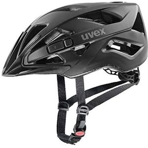 uvex Touring CC - Lichte allround helm voor dames en heren - individuele pasvorm - rekbaar met ledlicht - mat zwart - 56-60 cm