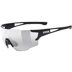 uvex Sportstyle 804 V sportbril voor dames en heren, fotochroom, anti-condens, matzwart, één maat