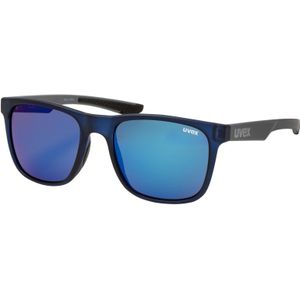 uvex LGL 42 - zonnebril voor dames en heren - gespiegeld - filtercategorie 3 - blue grey/blue - one size