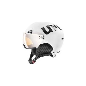 Skihelm Uvex Unisex 500 Visor White/Black Mat-52 - 55 cm