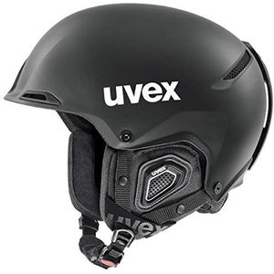 uvex Jakk+ IAS - skihelm voor dames en heren - individueel passysteem - geoptimaliseerde ventilatie - black matt - 59-62 cm