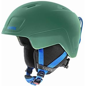 uvex heyya pro - skihelm voor kinderen - individueel passysteem - geoptimaliseerde ventilatie - green-blue matt - 51-55 cm