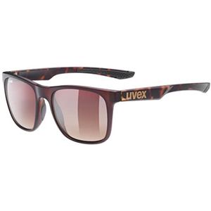 uvex LGL 42 - zonnebril voor dames en heren - gespiegeld - filtercategorie 3 - havanna matt/brown - one size