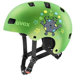 uvex kid 3 cc - robuuste fietshelm voor kinderen - individueel passysteem - geoptimaliseerde ventilatie - green matt - 51-55 cm