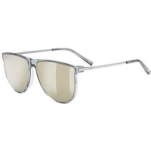 uvex Uniseks zonnebril voor volwassenen LGL 47 transparant/goud gespiegeld, één maat