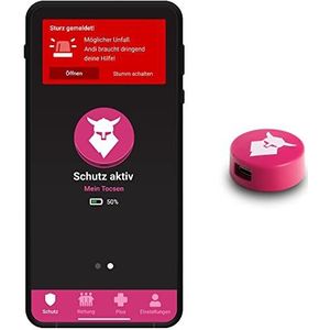 uvex Tocsen Crashsensor - voor fiets-, ski- en rijhelmen - oplaadbaar - pink - one size