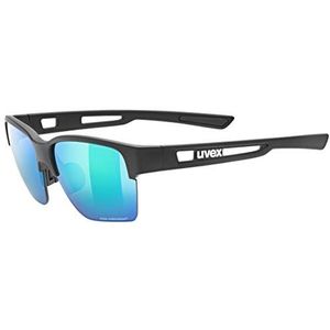 uvex Sportstyle 805 CV Lunettes de Sport Unisex-Adult, Black Mat/Green, One Size