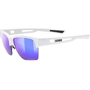 uvex sportstyle 805 CV - outdoorbril voor dames en heren - gespiegeld - contrastverhogend - white/plasma daily - one size