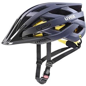uvex i-vo cc MIPS - lichte allround-helm voor dames en heren - MIPS-systeem - uitbreidbaar met led-licht - midnight - silver matt - 52-57 cm