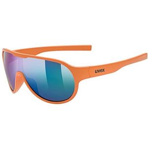 uvex sportstyle 512 - zonnebril voor kinderen - gespiegeld - incl. hoofdband - orange matt/mirror green - one size