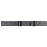 uvex downhill 2100 CV - skibril voor dames en heren - contrastverhogend - vervormings- & condensvrij - rhino/orange-orange - one size