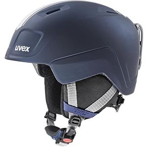uvex heyya pro - skihelm voor kinderen - individueel passysteem - geoptimaliseerde ventilatie - race midnight - silver matt - 54-58 cm