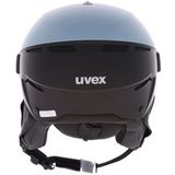 uvex instinct visor - skihelm voor dames en heren - met vizier - individueel passysteem - black matt - 53-55 cm