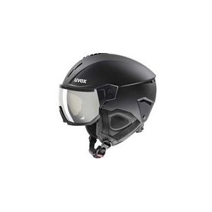 uvex instinct visor - skihelm voor dames en heren - met vizier - individueel passysteem - black matt - 59-61 cm