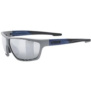 uvex sportstyle 706 - sportbril voor dames en heren - gespiegeld - condensvrij gezichtsveld - rhino deep space matt/silver - one size