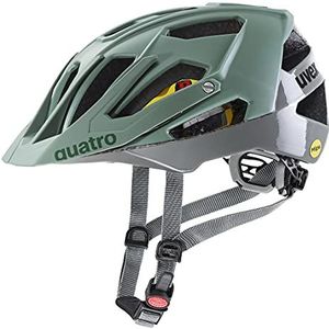 uvex Quatro Cc Mips - Veilige mountainbike-helm voor dames en heren - Mips-systeem - verstelbaar vizier - Moss Rhino - 56-61 cm
