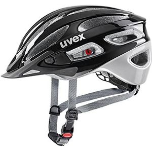 uvex true - lichte allround-helm voor dames - individueel passysteem - uitbreidbaar met led-licht - black-silver - 52-55 cm