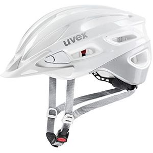 uvex true - lichte allround-helm voor dames - individueel passysteem - uitbreidbaar met led-licht - white-silver - 55-58 cm