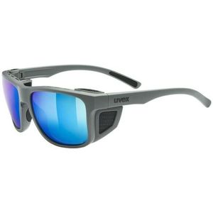 uvex sportstyle 312 - sportbril voor dames en heren - verwijderbare zijbescherming - drukvrij draagcomfort & perfecte pasvorm - rhino matt/blue - one size