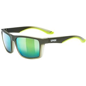 uvex LGL 50 CV - zonnebril voor dames en heren - contrastverhogend - gespiegeld - olive matt/green - one size