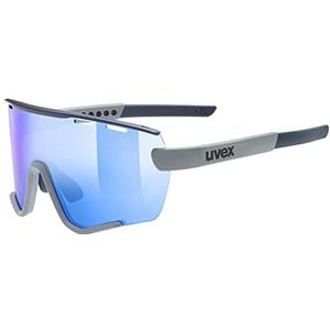 uvex sportstyle 236 Set - sportbril voor dames en heren - condensvrij - incl. verwisselbare brilglazen - rhino deep space matt/blue - one size