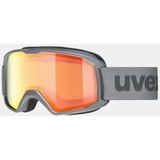 uvex elemnt FM - skibril voor dames en heren - vergroot en condensvrij gezichtsveld - tochtvrije ventilatie van het frame - rhino matt/orange-orange - one size
