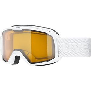 uvex Elemnt LGL Skibril voor volwassenen, wit goud, Lasergold Lite-Clear, Eén maat