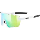 uvex sportstyle 236 Set - sportbril voor dames en heren - condensvrij - incl. verwisselbare brilglazen - white matt/green - one size