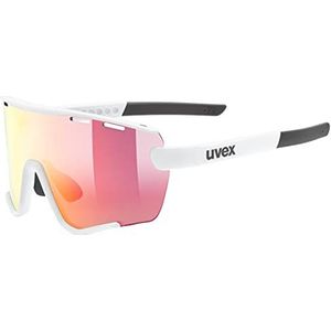 uvex sportstyle 236 S Set - sportbril voor dames en heren - condensvrij - incl. verwisselbare brilglazen - white matt/red - one size