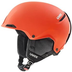 uvex Jakk+ IAS - skihelm voor dames en heren - individueel passysteem - geoptimaliseerde ventilatie - fierce red matt - 52-55 cm