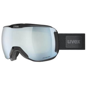 uvex downhill 2100 CV Planet skibril voor dames en heren, contrastrijk, anti-condens, zwart/wit/groen, één maat