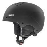 uvex wanted Skihelm voor dames en heren, individuele pasvorm, geoptimaliseerde ventilatie, matzwart, 54-58 cm